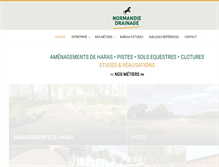 Tablet Screenshot of normandie-drainage.com